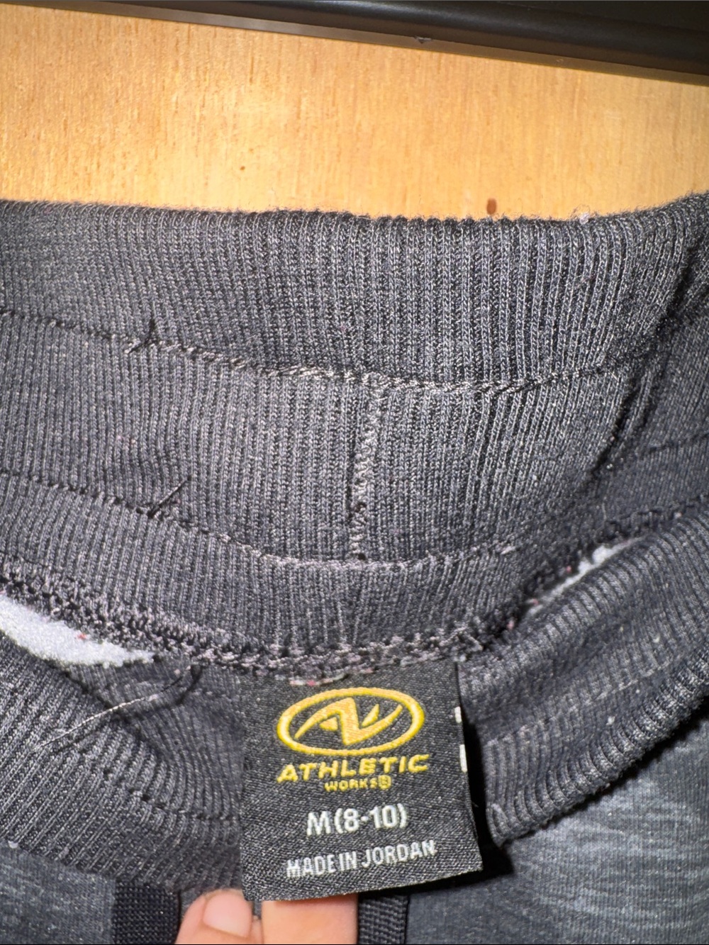 Athletic Works Gray Camo Jogger Sweatpants Drawstring Pockets Medium - Picture 4 of 4